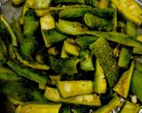 A picture of step 2 of Kaju Karela Sabji.