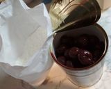 A picture of step 8 of Cheesecake with Sour Cherry Topping.