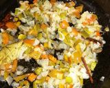 A picture of step 2 of Vegetarian Curried Samp.