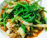 Hình bước làm 6 của món Ốc móng tay xào rau muống