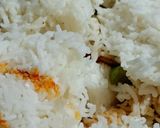A picture of step 2 of Indo Chinese fried rice.