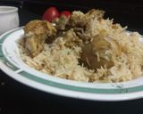 A picture of step 7 of Chicken Steam Pulao.