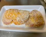A picture of step 2 of Ham and Cheese Fry.
