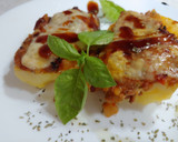 Foto del paso 10 de la receta: Patata rellena de Burritos, salsa BBQ, albahaca