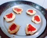 A picture of step 7 of Yummy Tasty vanilla heart cookies.