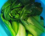 Foto langkah ke 2 dari resep Pokcoy Garlic Saus Tiram.