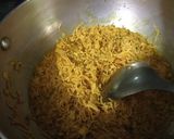 A picture of step 3 of Sev barfi.