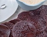 Pas rețetă Pancake cu cacao și  cremă 2 fotografie