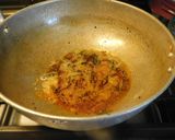 A picture of step 4 of Spicy Taro root (arbi in Hindi, sepankizhangu in Tamil) chops.