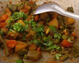 A picture of step 6 of Winter special sabzi.