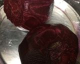 A picture of step 1 of Beetroot fry/poriyal /Thoran.