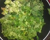 A picture of step 1 of Palak Batua and Broccoli ka saag.