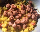 A picture of step 7 of Soya Papaya Curry.