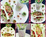 A picture of step 7 of Peanut salad and radish juice.