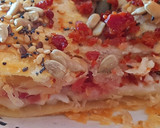 Foto del paso 10 de la receta: Hojaldre con queso de cabra, membrillo, jamón y semillas