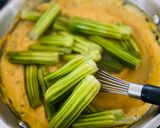 A picture of step 8 of Sharagwani Shing Nu Shaak (Moringa curry).