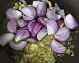 A picture of step 2 of Yellow rice.
