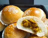 Hình bước làm 8 của món Bánh mì nhân cari gà