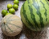 Une image de l'étape 2 de 🍉🍒Dessert fruité melon 🍈 pastèque 🍉.