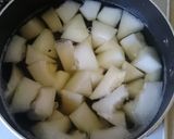 A picture of step 1 of Wax gourd with crab starchy sauce.