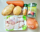 馬鈴薯咖哩雞的食譜步驟1照片