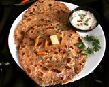 A picture of step 8 of Stuffed Lachcha Paratha.