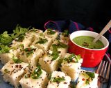 A picture of step 7 of Rava Dhokla.