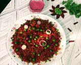 A picture of step 8 of Beetroot Rice.