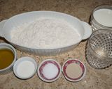 A picture of step 1 of Turkish Flatbread (Bazlama).