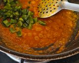 A picture of step 5 of Capsicum-Onion Curry in a Yogurt-Based Red Gravy.