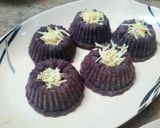 Foto langkah ke 8 dari resep Bolu Ubi Ungu Kukus Vla Keju.