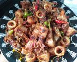 Foto langkah ke 5 dari resep Rica rica cumi asin pedas.
