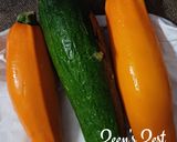 A picture of step 1 of Mixed Zucchini/Courgette Fry.