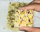 A picture of step 7 of Milk powder burfi | How to make burfi | Burfi in 15 minutes.