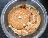 Hình bước làm 4 của món Bánh Tiramisu Matcha phiên bản pha ke nhưng healthy :))