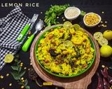 A picture of step 7 of Lemon Rice / SouthIndian Chitranna Rice.
