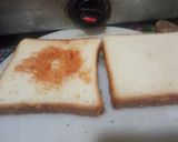 A picture of step 2 of Sandwich cheese bread pakoda.