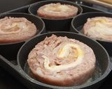 Foto del paso 8 de la receta: Medallones rellenos en espiral de cerdo, bacon y queso fundido