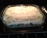 Foto del paso 7 de la receta: Gratín de espinaca, mix de verduras y pollo con salsa bechamel