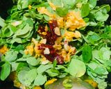 A picture of step 3 of Sajana ghanta (Mixed vegetable Drumstick leaves).