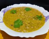 A picture of step 6 of Chicken Hareesa.
