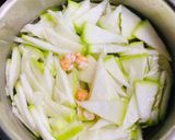Hình bước làm 1 của món Canh Bầu Nấu Tôm Hẹ