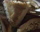 A picture of step 3 of Samosa shaped bread.