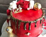 A picture of step 5 of Red velvet cake.