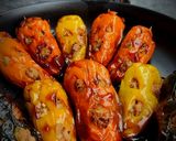 Foto del paso 3 de la receta: 🎃 PAPRIKAS RELLENAS, VERSIÓN Halloween 🎃