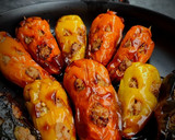 Foto del paso 3 de la receta: 🎃 PAPRIKAS RELLENAS, VERSIÓN Halloween 🎃