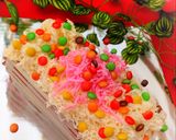 Foto langkah ke 8 dari resep Pocky cake (base cake strawberry milk sponge cake).