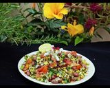 A picture of step 3 of Protein rich Mung sprouts and peanuts salad.