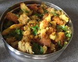 A picture of step 7 of Bread Upma.