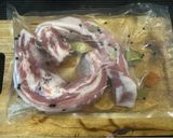 A picture of step 1 of Home Made Smoked Bacon - 20% Cost and you know WOW :P.